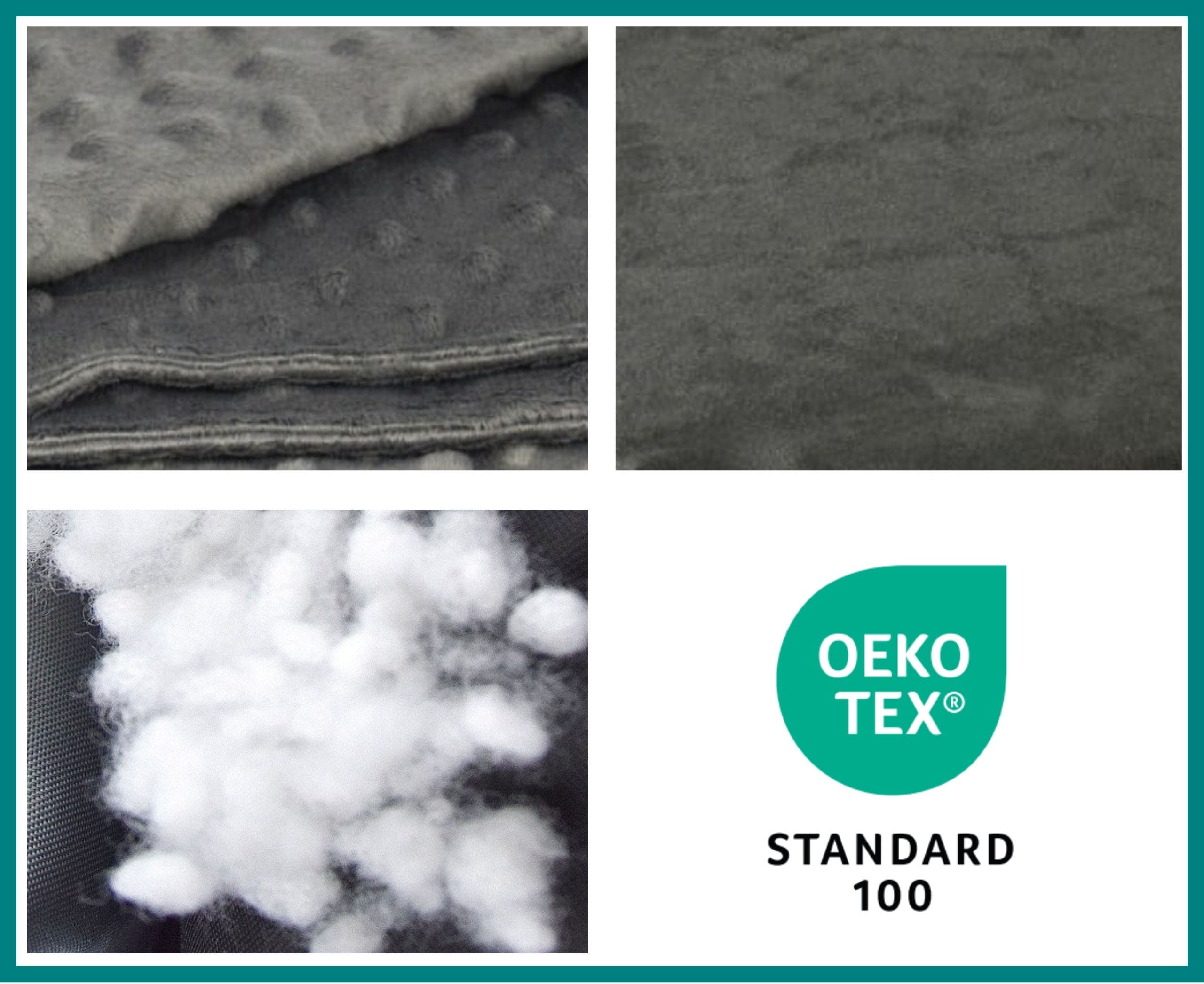 KryKas - fotelik samochodowy dla psa Premium z Minky - certyfikowane tkaniny i wypełnienie