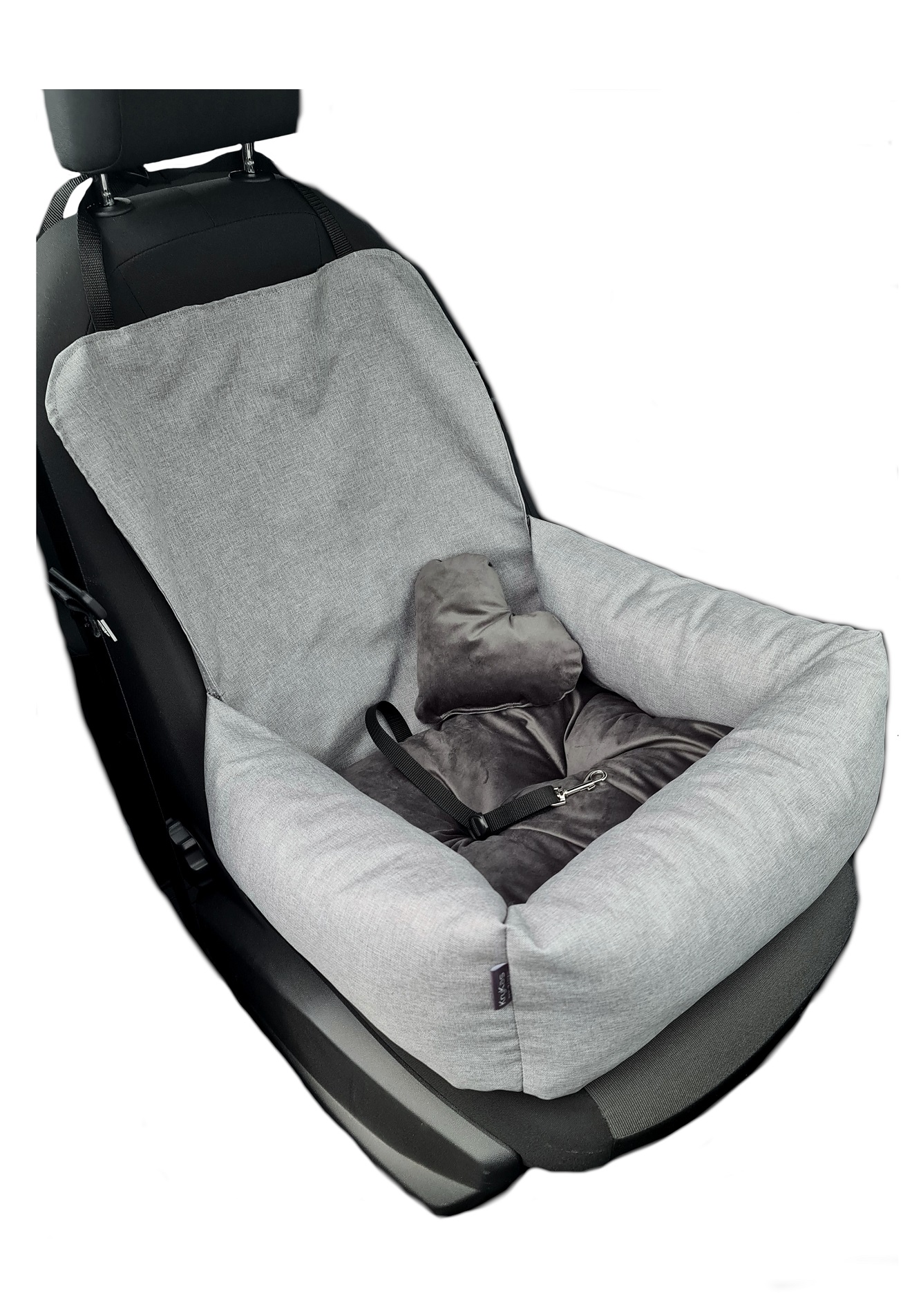 Fotelik dla psa do auta z osłoną oparcia- EXCLUSIVE Plus - obrazek 7