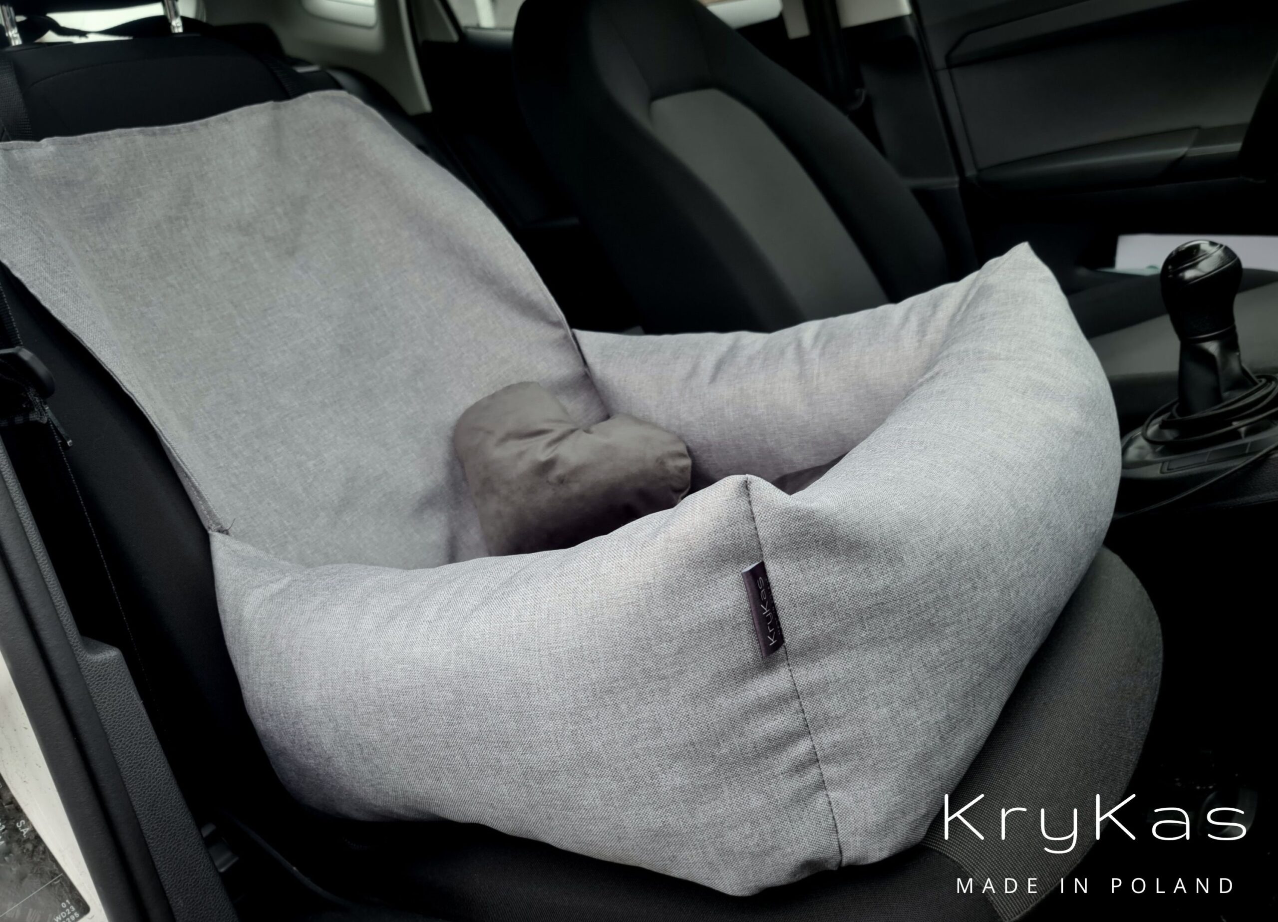Fotelik dla psa do auta z osłoną oparcia- EXCLUSIVE Plus - obrazek 3