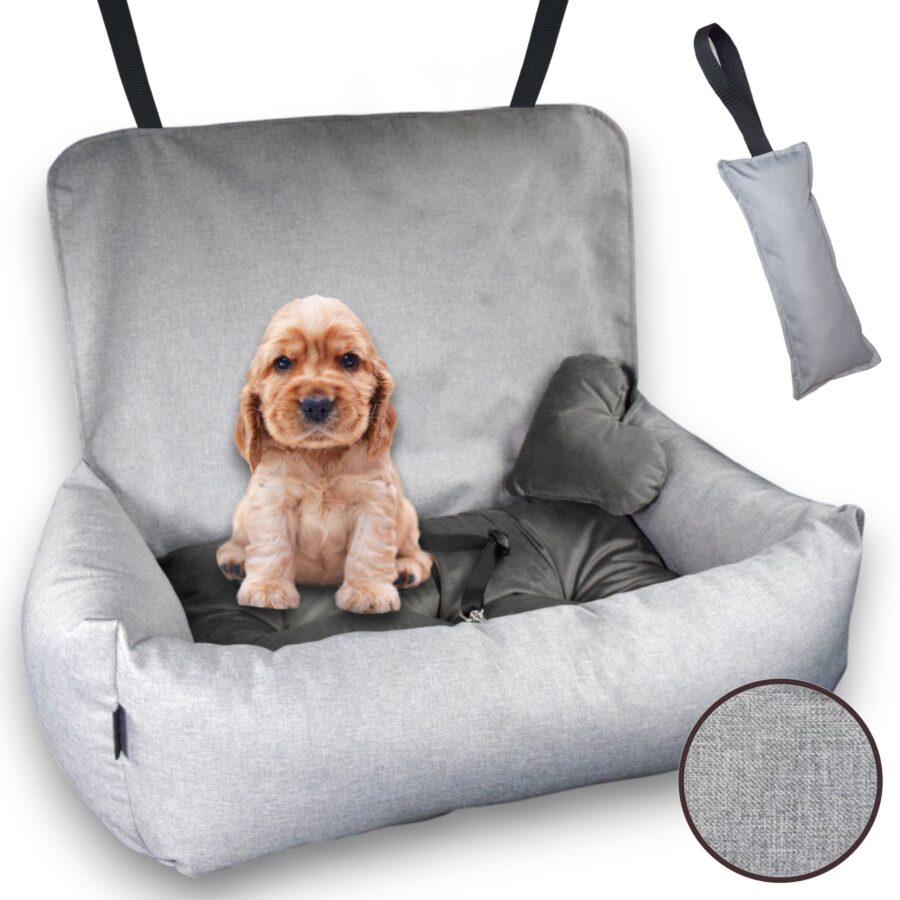 Duży fotelik samochodowy dla psa KryKas Exclusive Plus MAXI