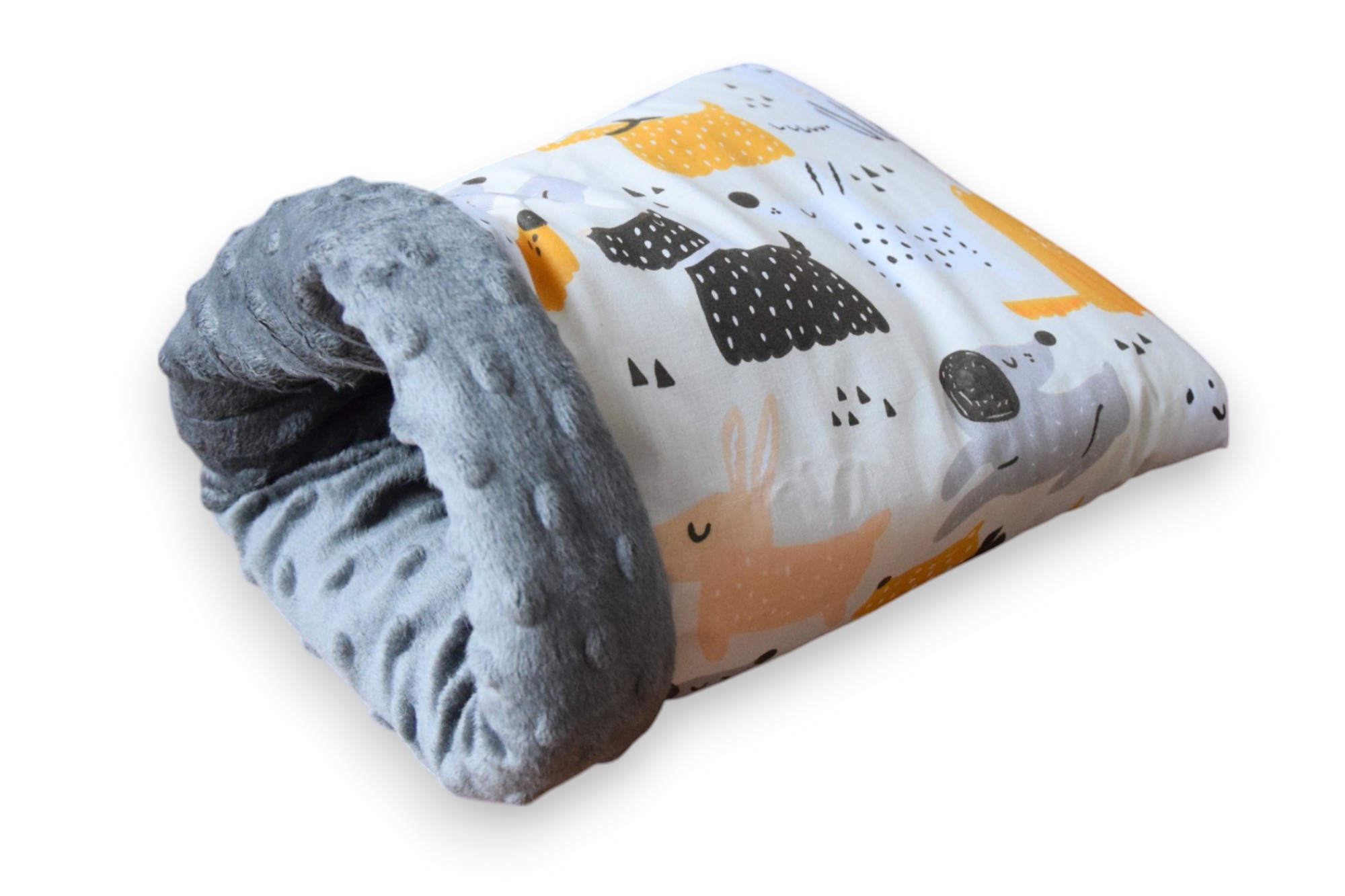 KryKas - legowisko norka dla gryzonia - domek z minky - w pieski