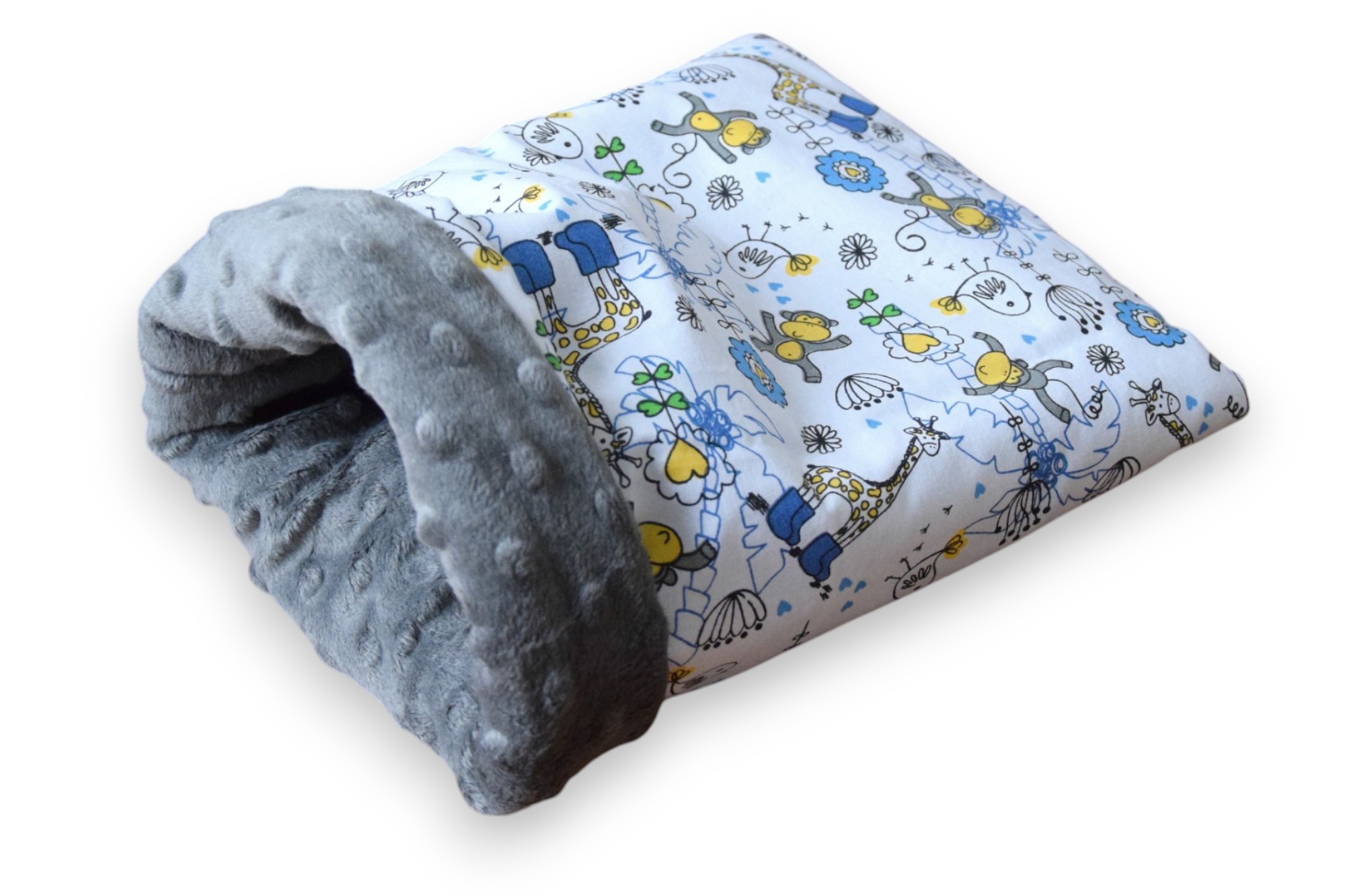 KryKas - legowisko norka dla gryzonia - domek z minky - w zwierzątka