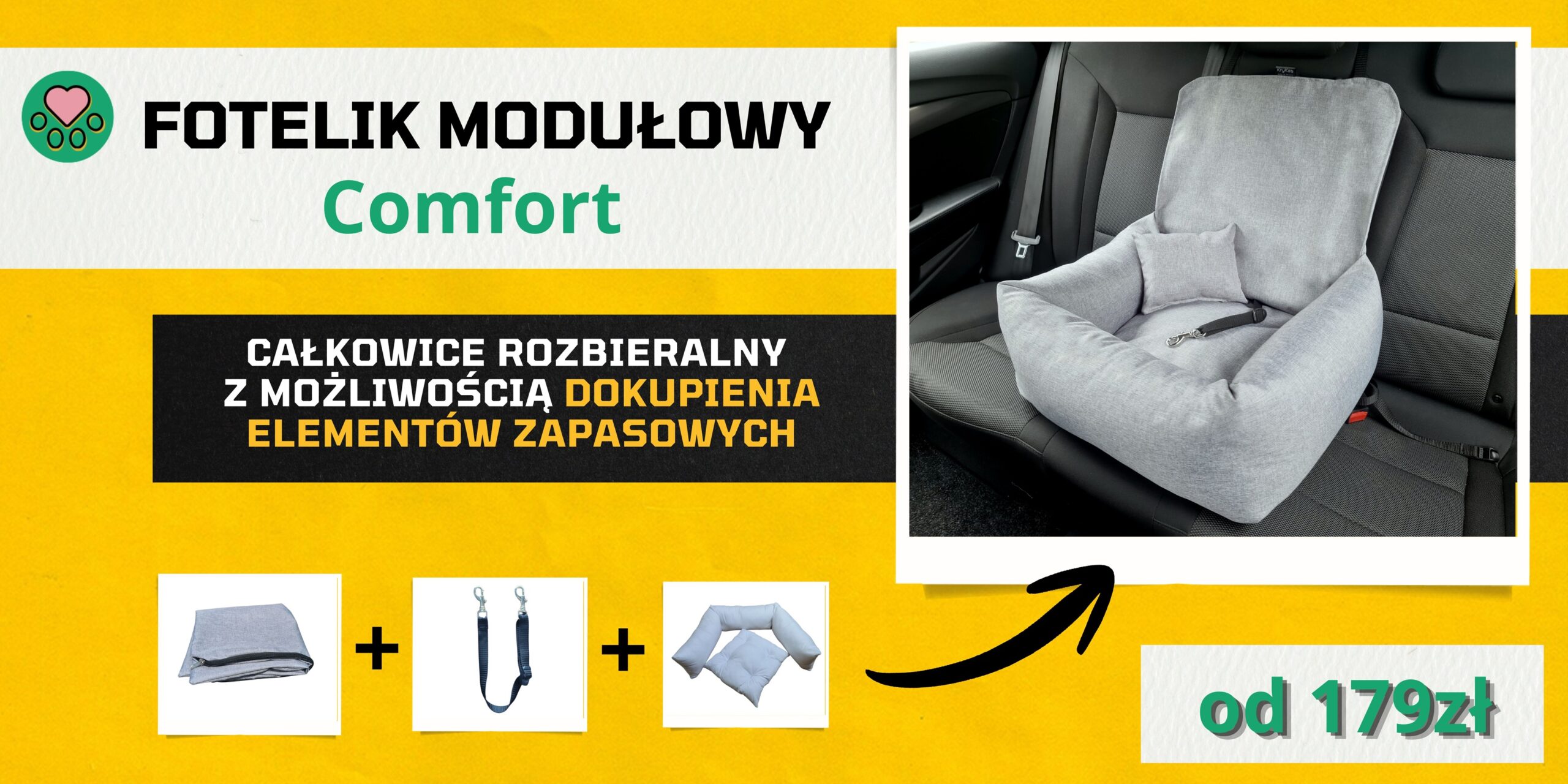 baner - fotelik modułowy