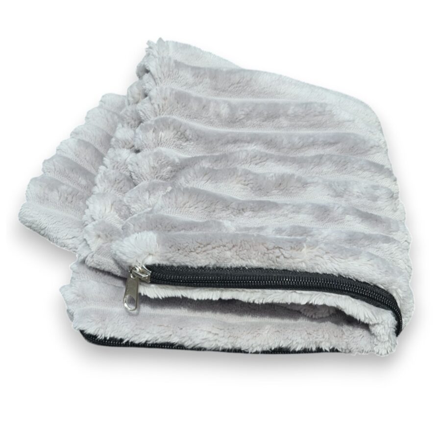 KryKas - poszewka na poduszkę do fotelik asamochodowego dla psa Comfort COZY - rozbieralnego, modułowego - kolor szary